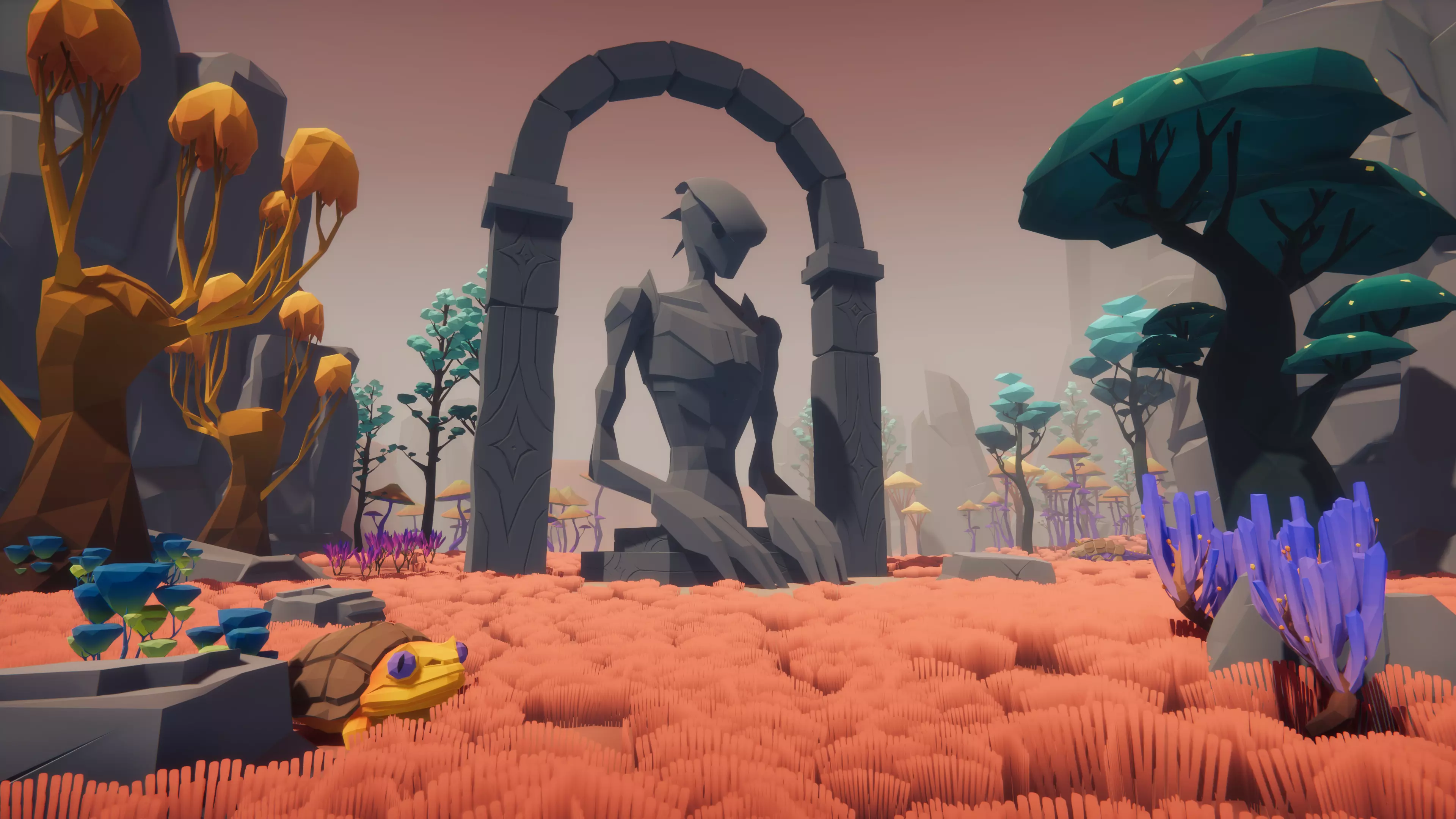 Low Poly Sci-Fi Planet Base Low-poly 3D model_18