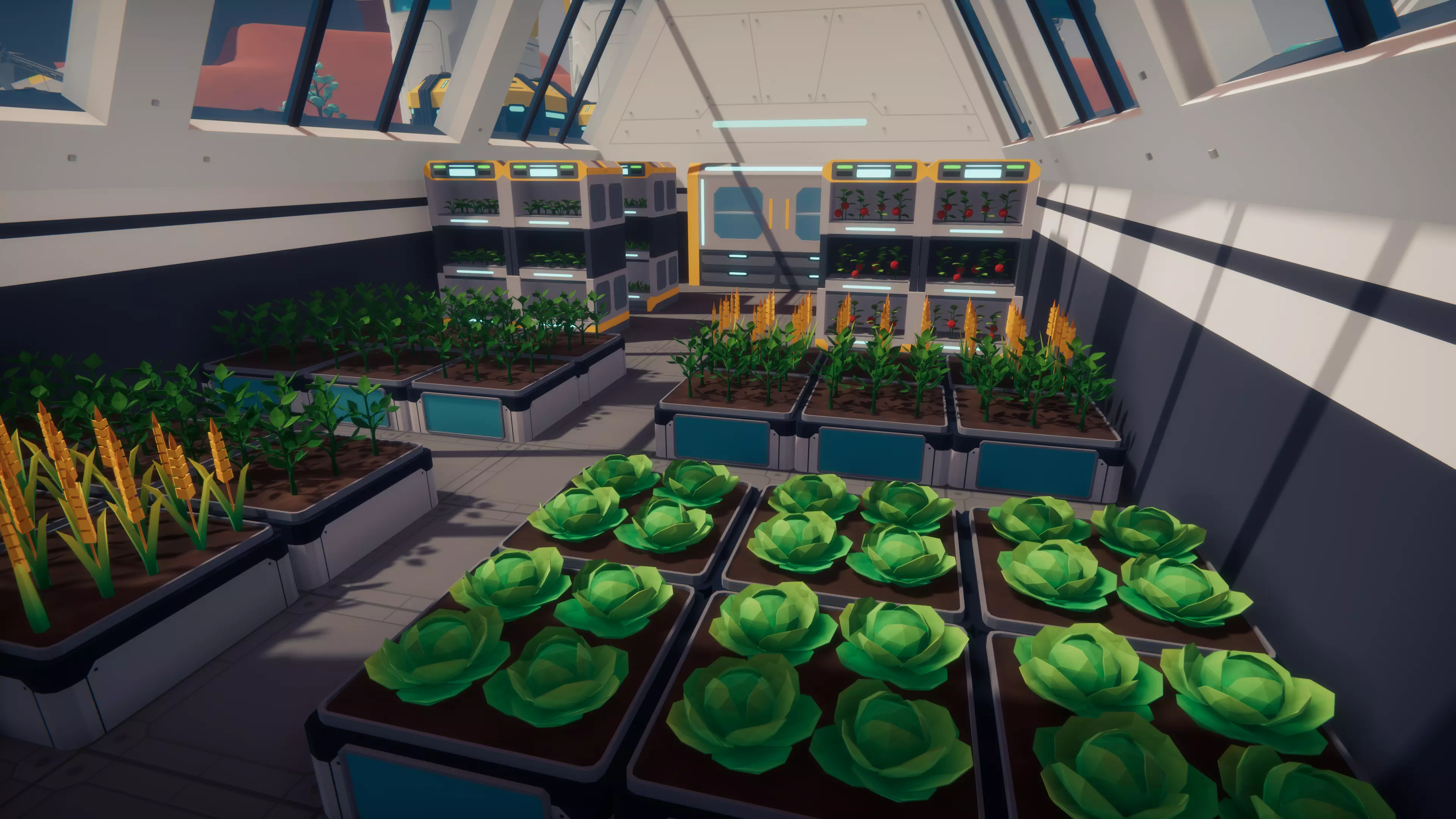 Low Poly Sci-Fi Planet Base Low-poly 3D model_11