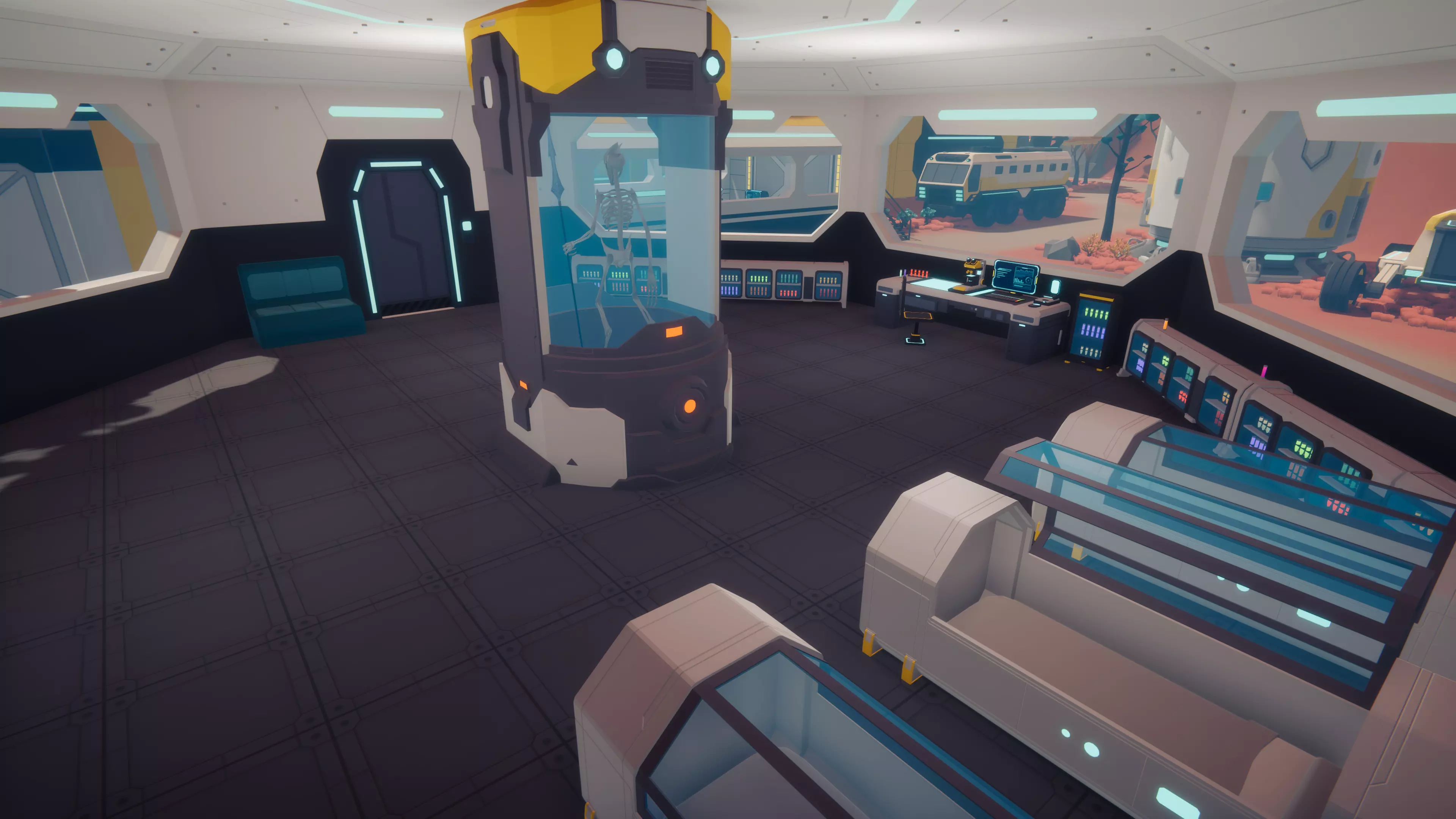 Low Poly Sci-Fi Planet Base Low-poly 3D model_9