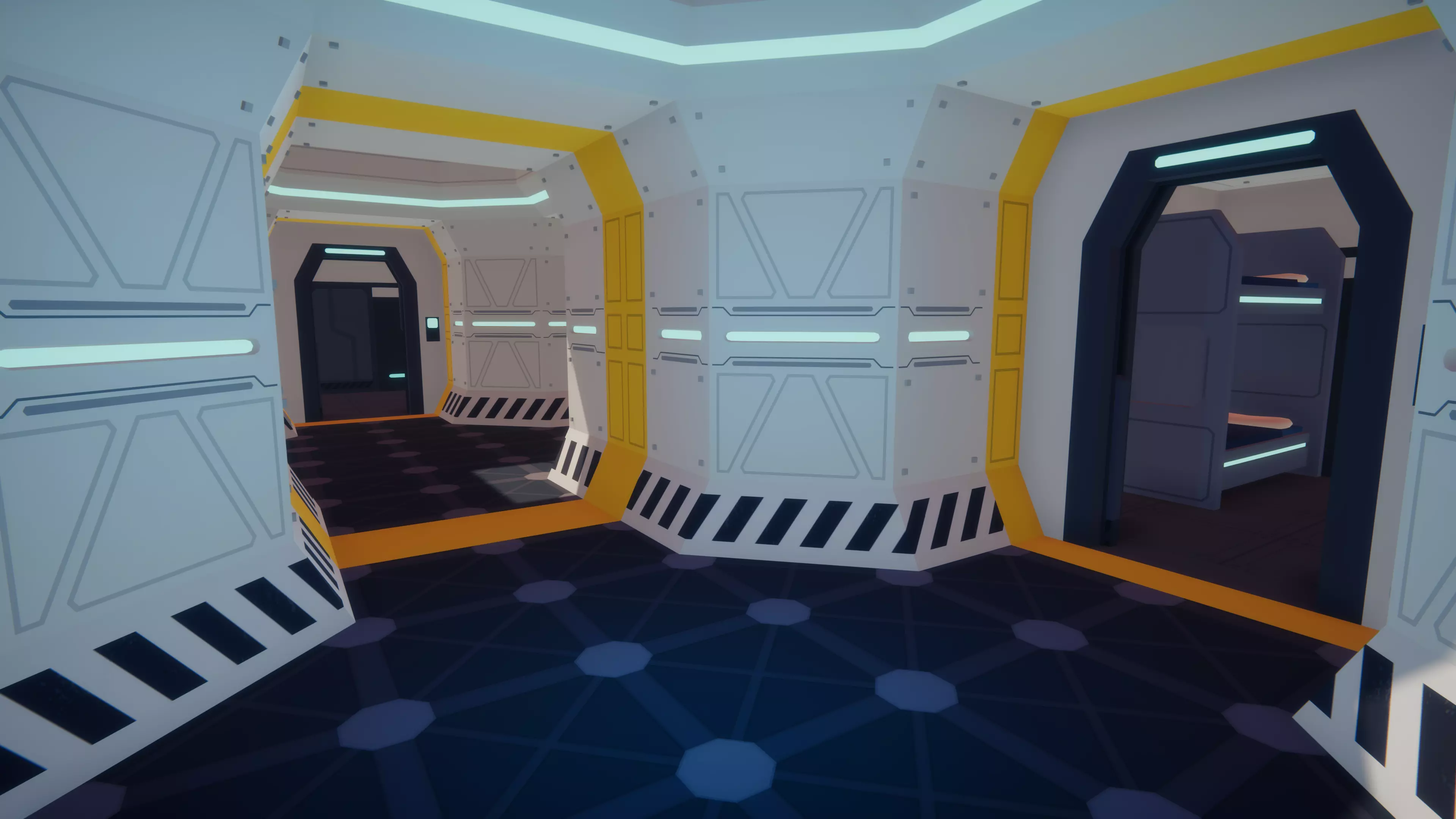 Low Poly Sci-Fi Planet Base Low-poly 3D model_16