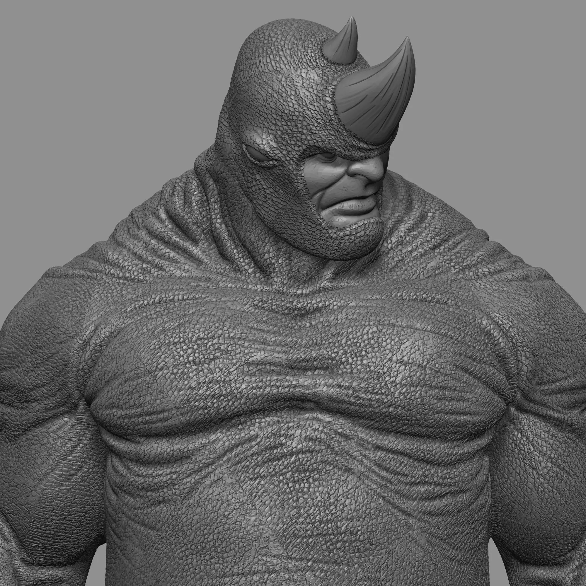 Rhino Comic Bowen Style  3D print model_5
