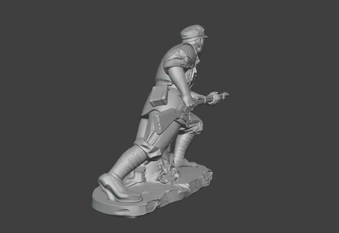Red Army sculptures  Eighth Route Army sculptures 3D print model_5