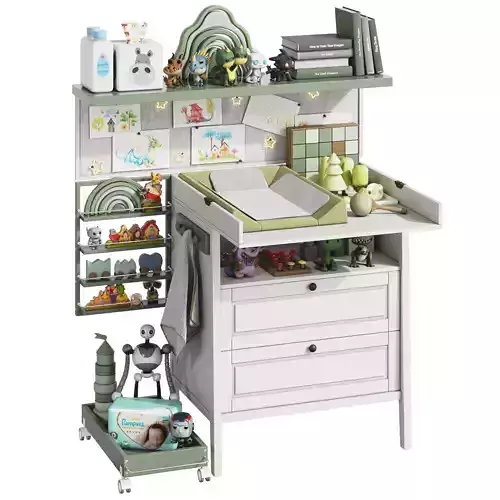 IKEA SUNDVIK Changing Table with Decor
