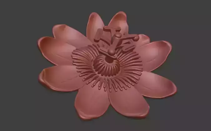 Passion fruit flower sculpture design 3d fresh flowers