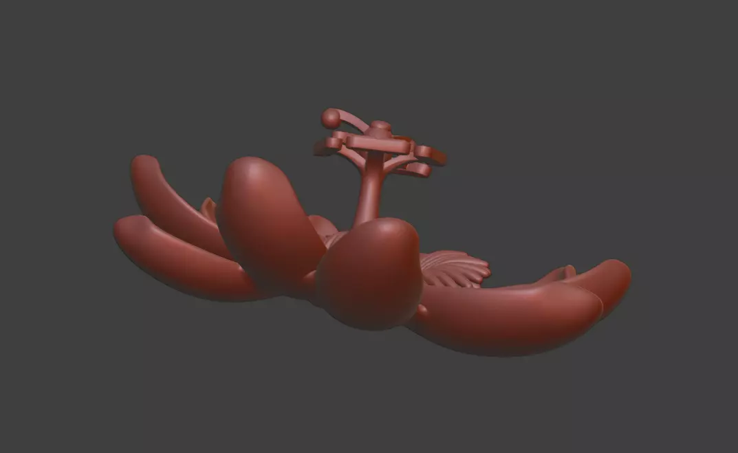 Passion fruit flower sculpture design 3d fresh flowers 3D print model_6