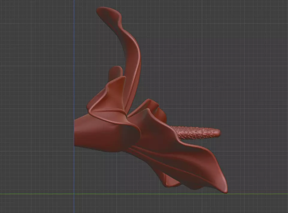 STL jewelry design for the Tang Bird Flower Sculpture 3D print model_1