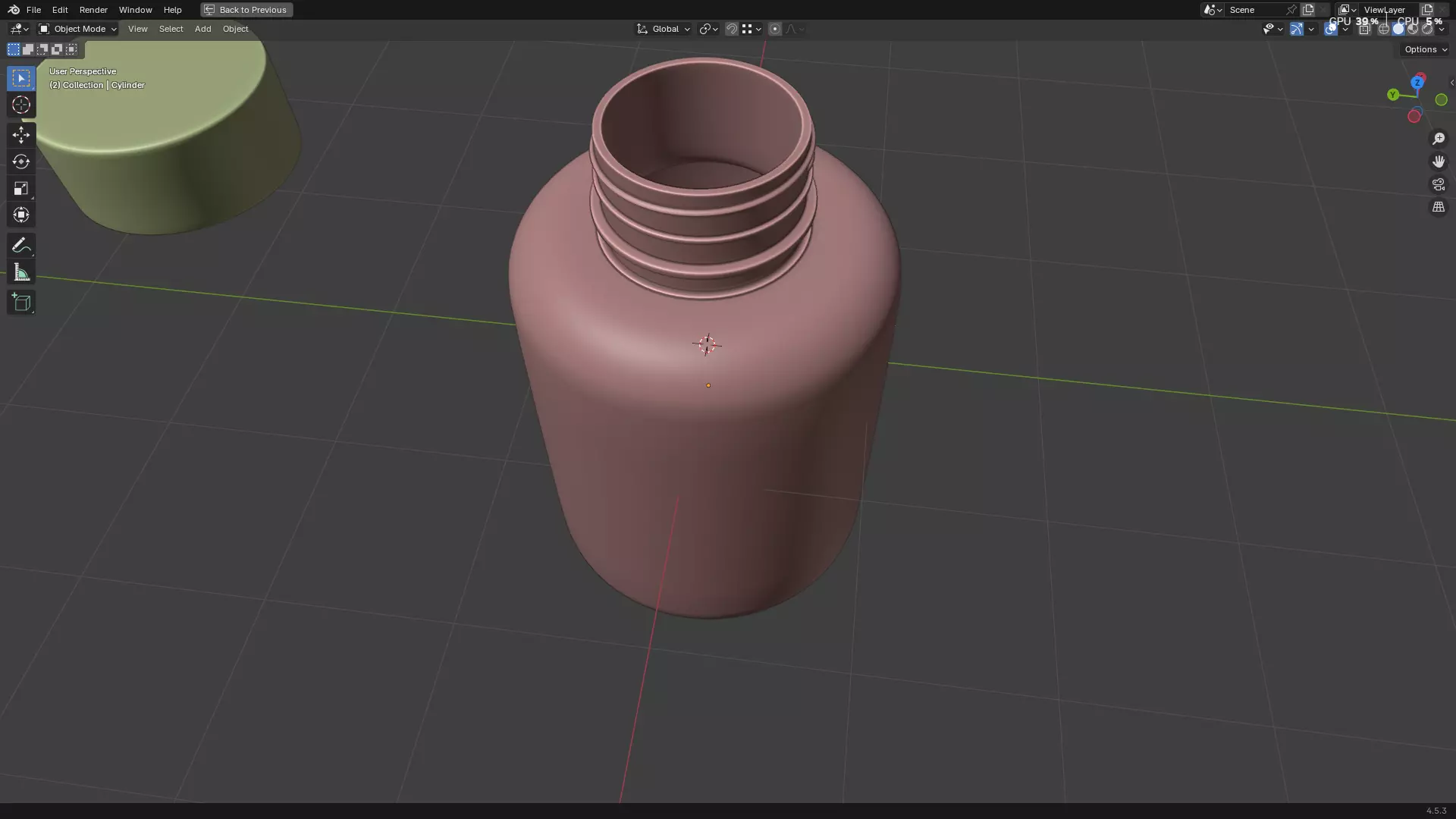 Clear Plastic Bottle PBR 3D model_31