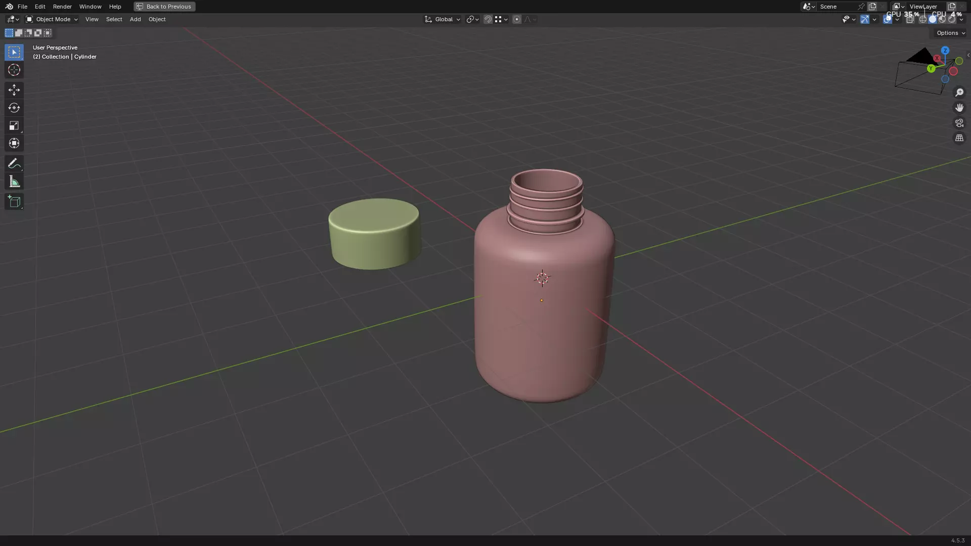 Clear Plastic Bottle PBR 3D model_26