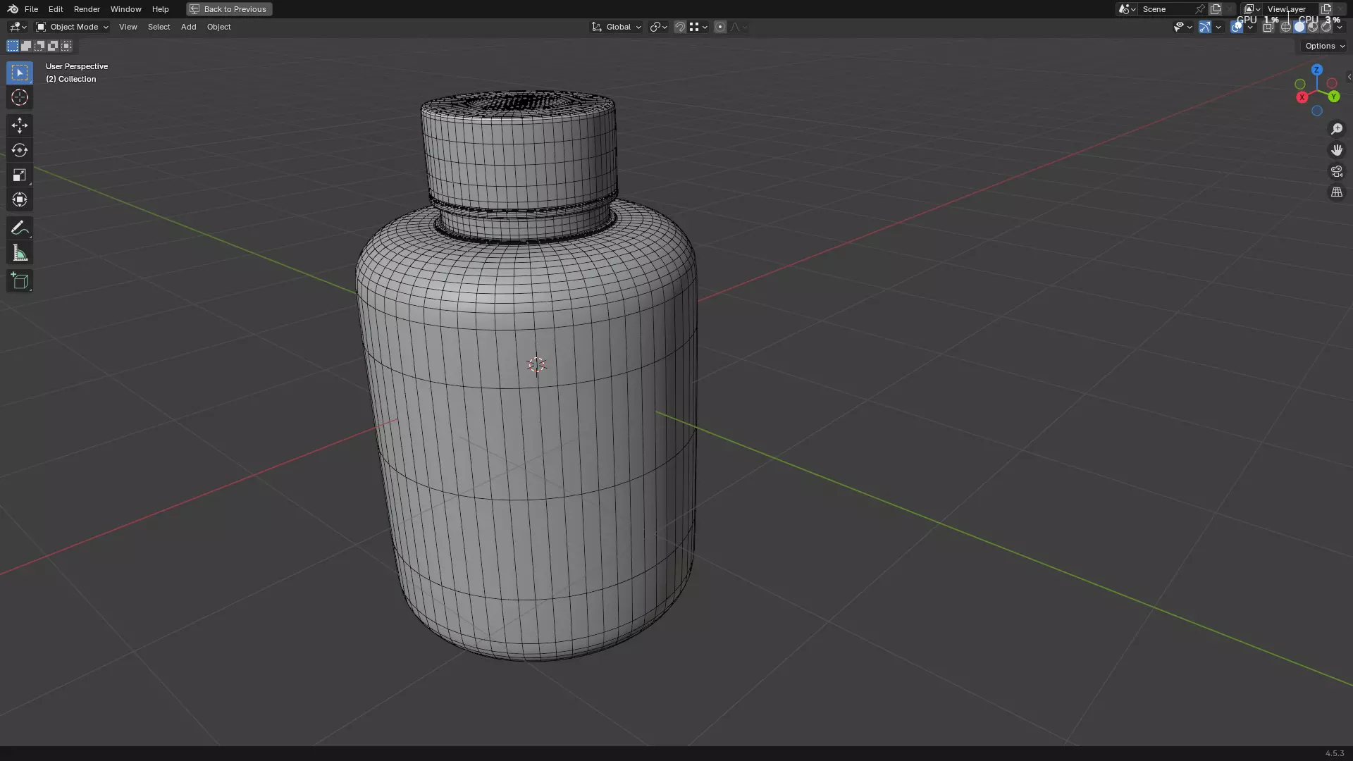 Clear Plastic Bottle PBR 3D model_6