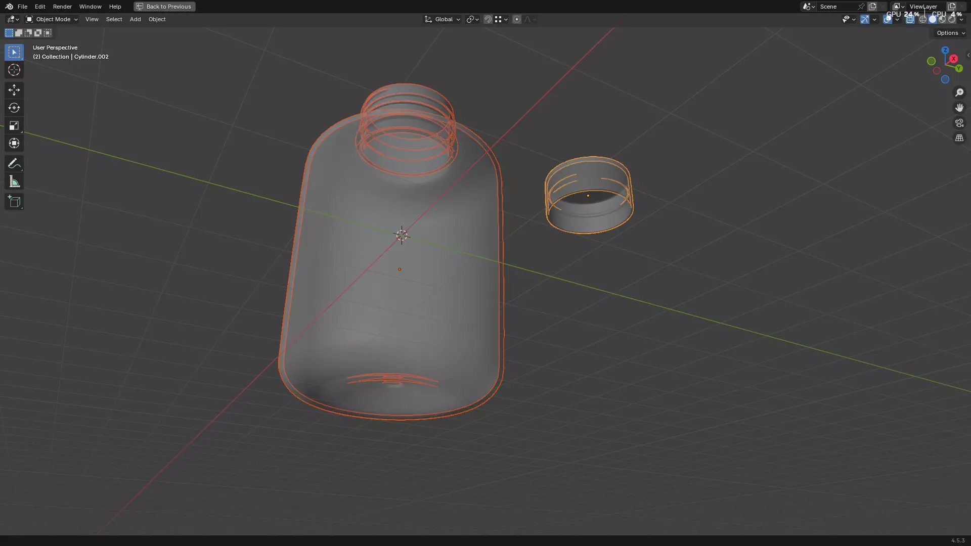 Clear Plastic Bottle PBR 3D model_15