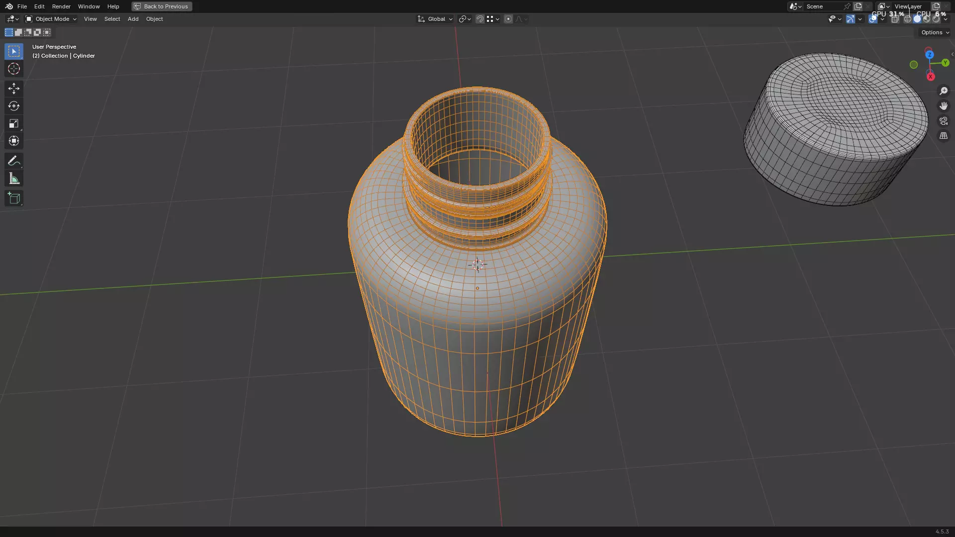 Clear Plastic Bottle PBR 3D model_23
