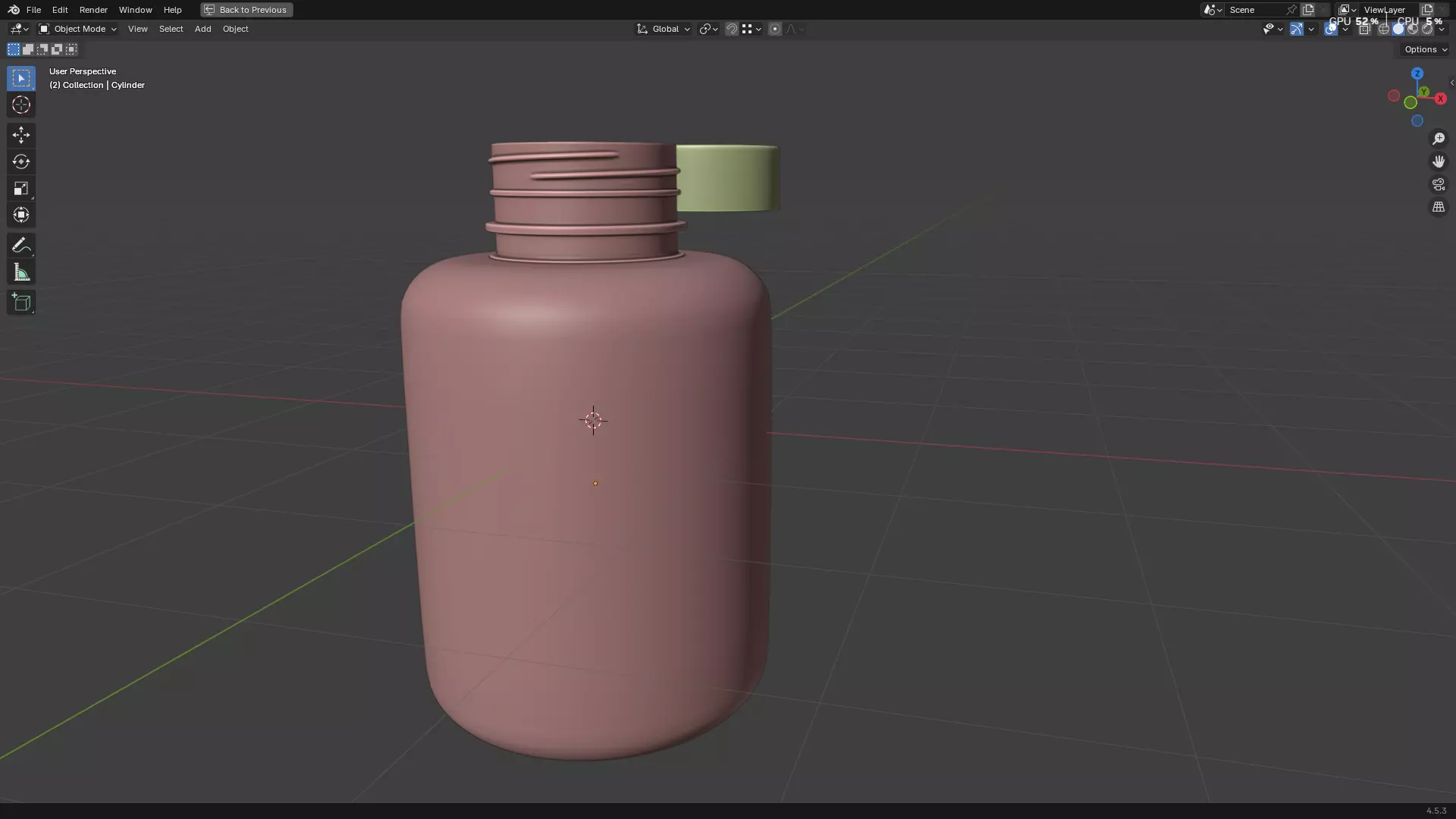 Clear Plastic Bottle PBR 3D model_30