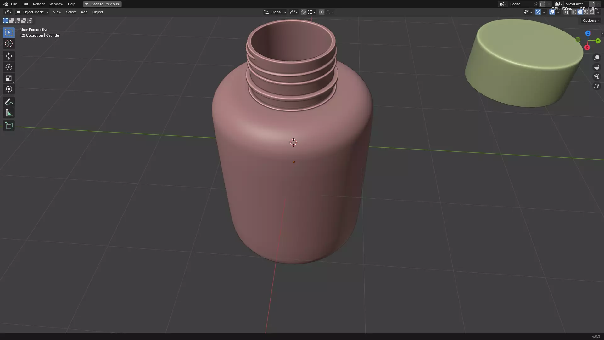 Clear Plastic Bottle PBR 3D model_32