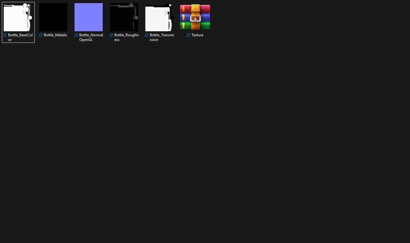 Clear Plastic Bottle PBR 3D model_35