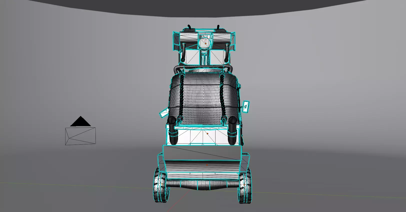 Armored Tricycle- Post Apocalyptic vehicle 3D model 3D model_8