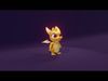 Gold Baby Dragon 3D Character Audio Unity Unreal Ready Low-poly 3D model_1
