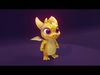 Gold Baby Dragon 3D Character Audio Unity Unreal Ready Low-poly 3D model_3