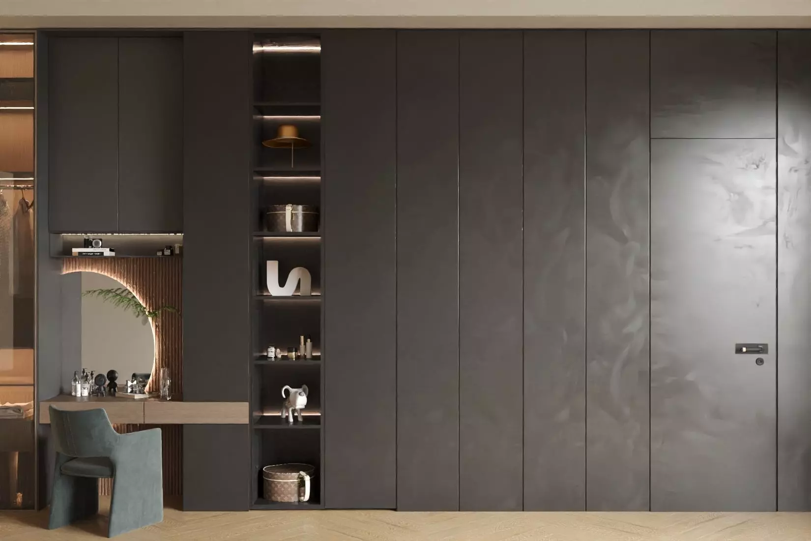 walk-in closet 3D model_2