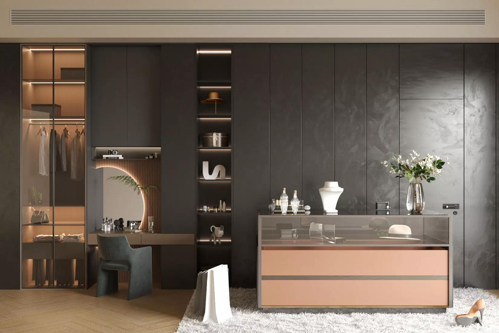 walk-in closet 3D model_0