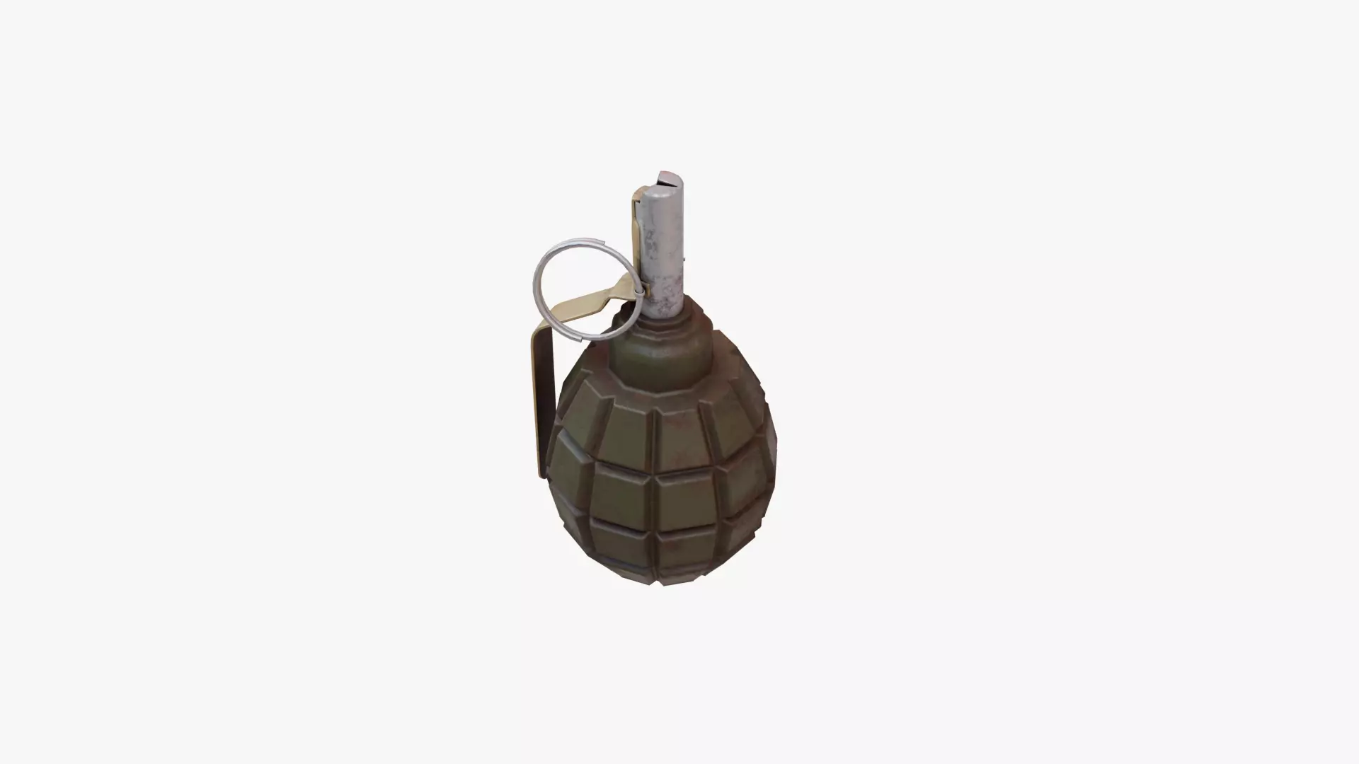 F1 Grenade Soviet Low-poly 3D model_6