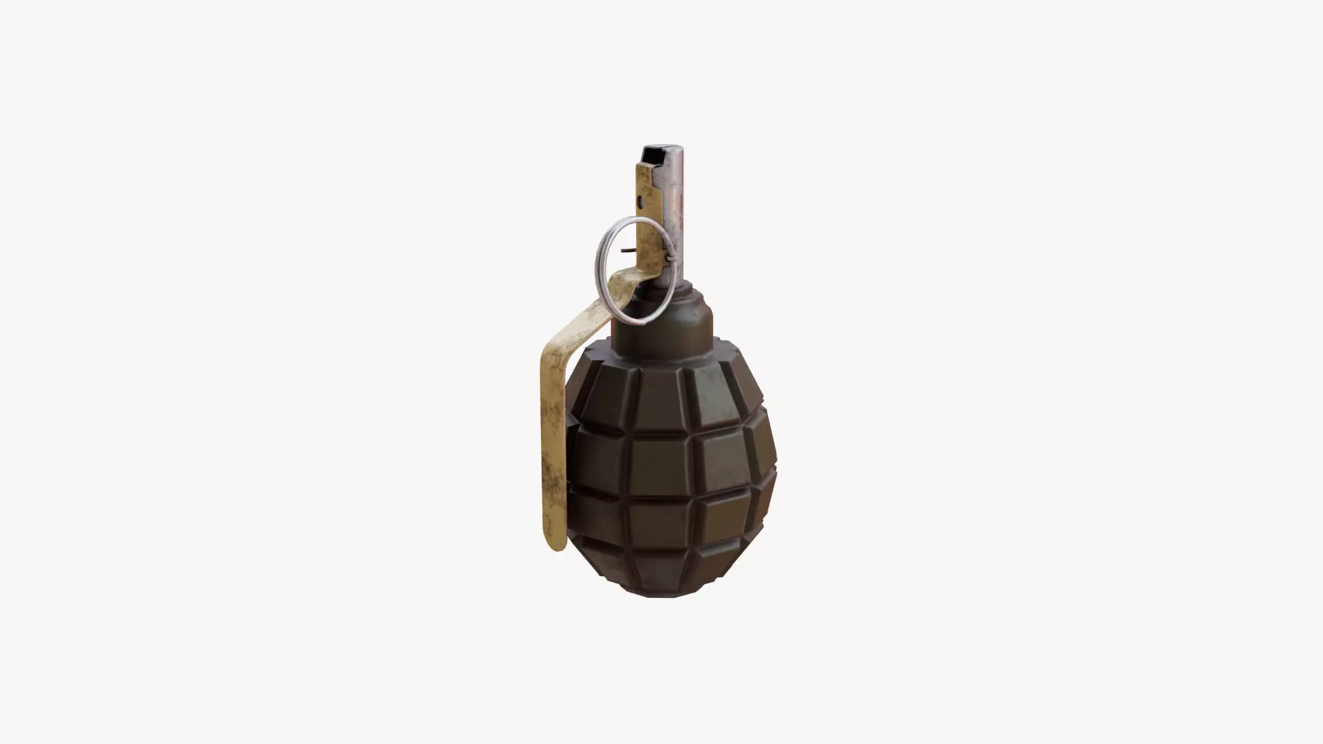 F1 Grenade Soviet Low-poly 3D model_2
