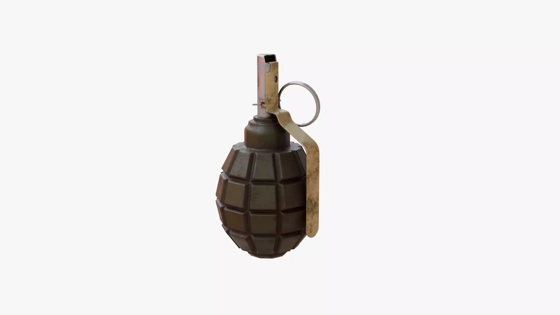 F1 Grenade Soviet Low-poly 3D model_1