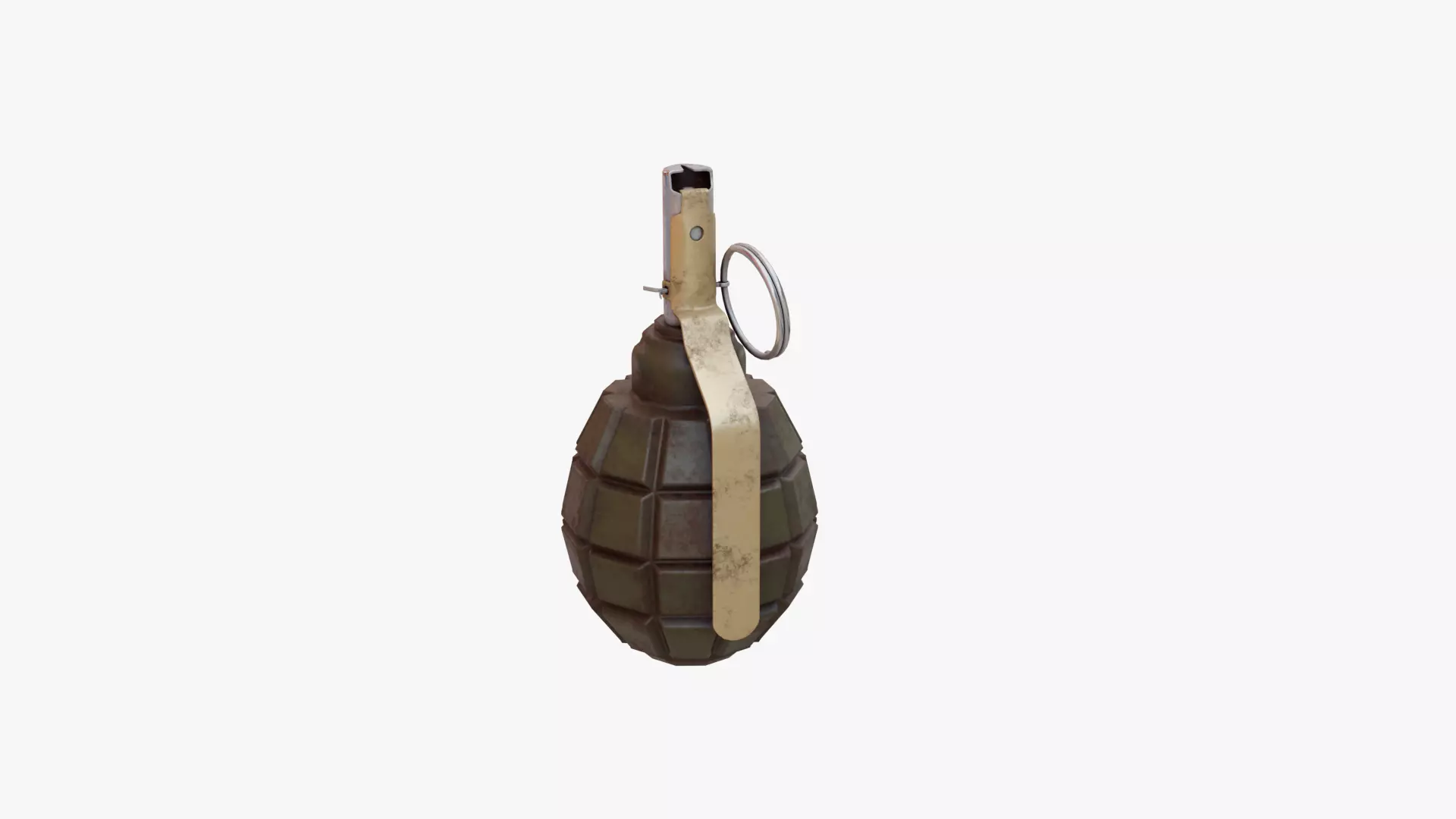 F1 Grenade Soviet Low-poly 3D model_4