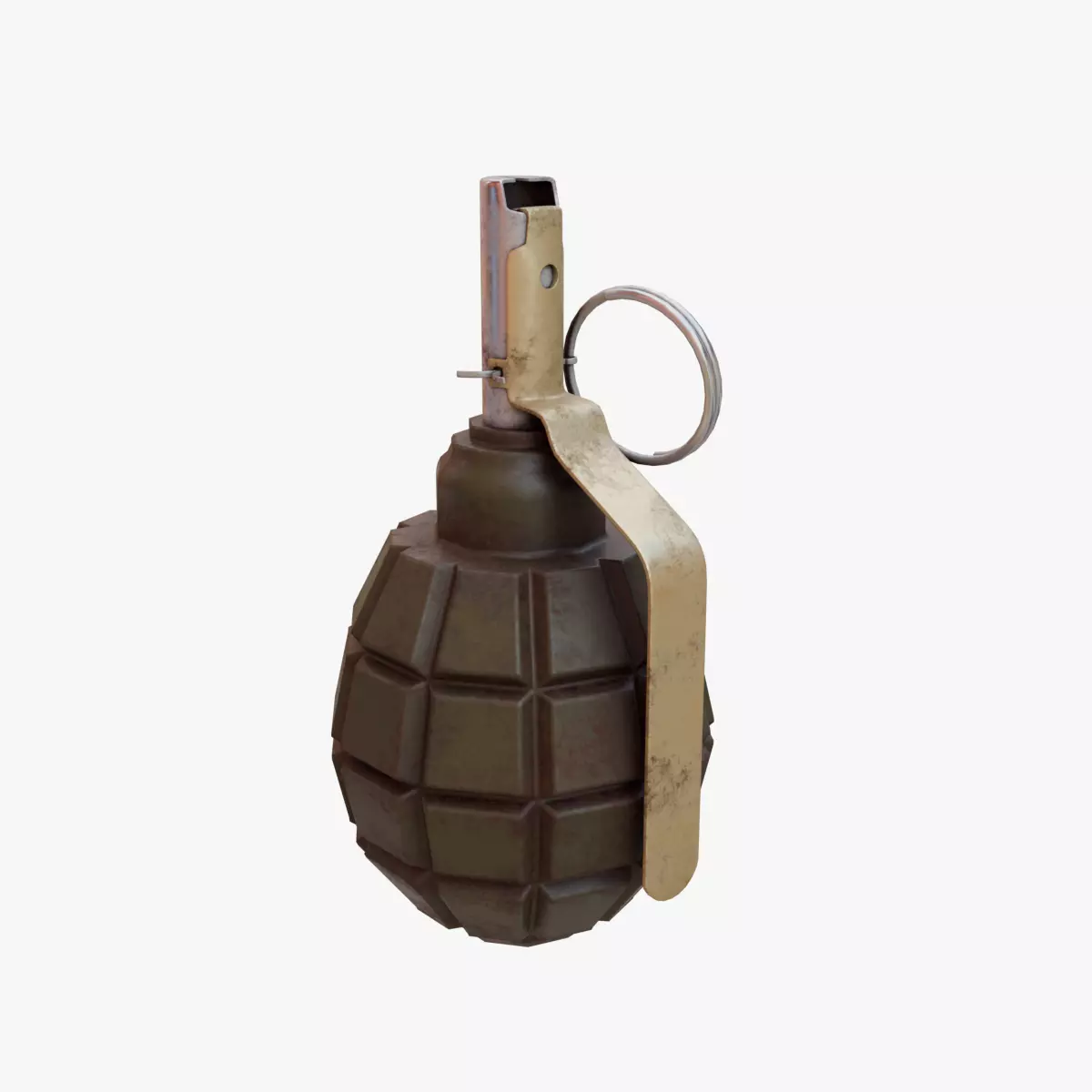 F1 Grenade Soviet Low-poly 3D model_0