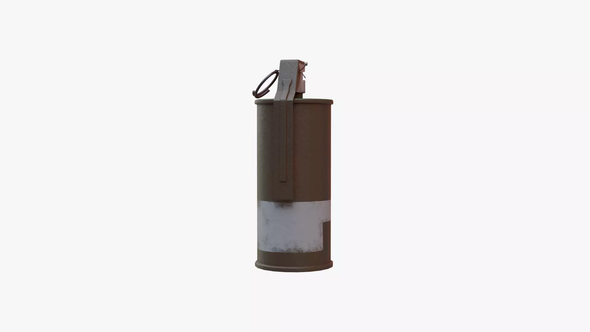 M18 Smoke Grenade Green Low-poly 3D model_5
