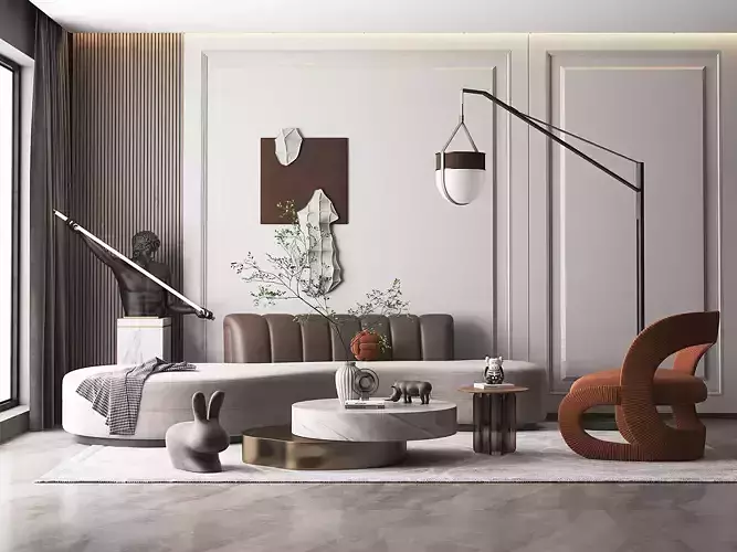 Interior Living Room Scene