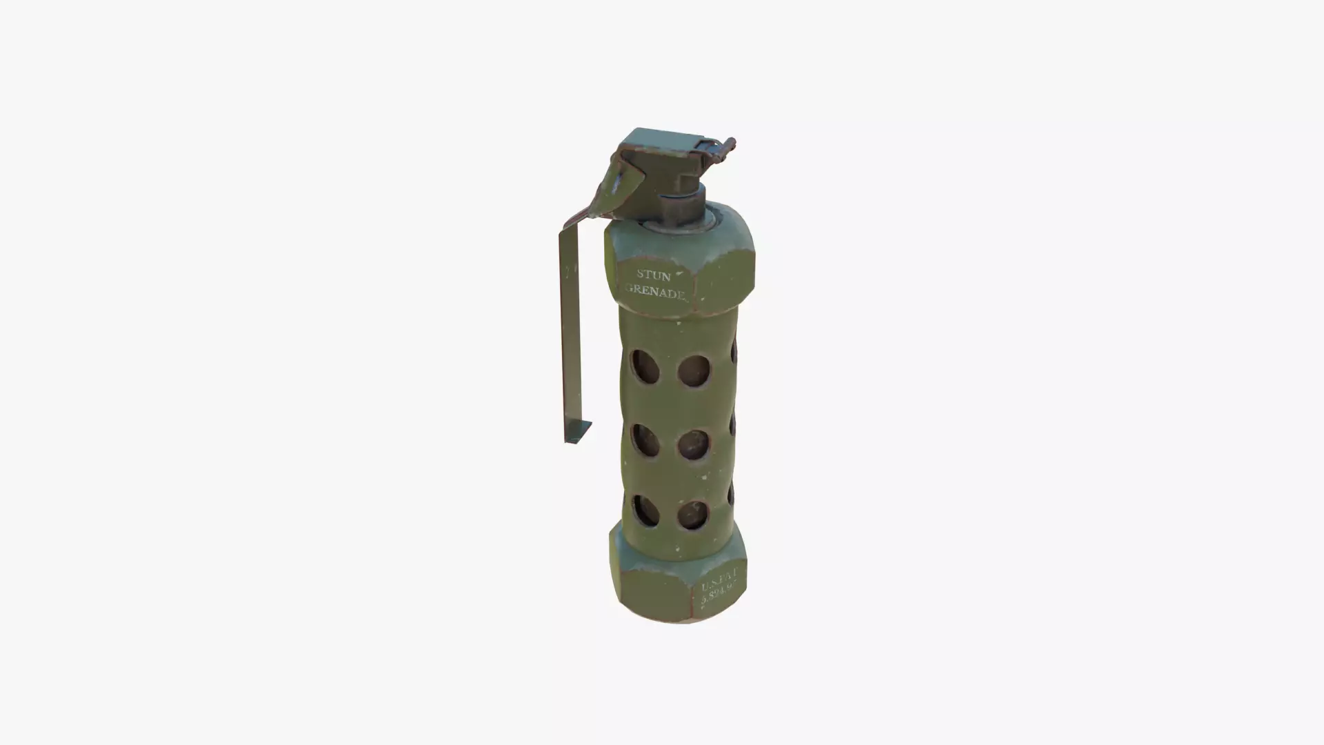 M84 Stun Grenade Low-poly 3D model_4