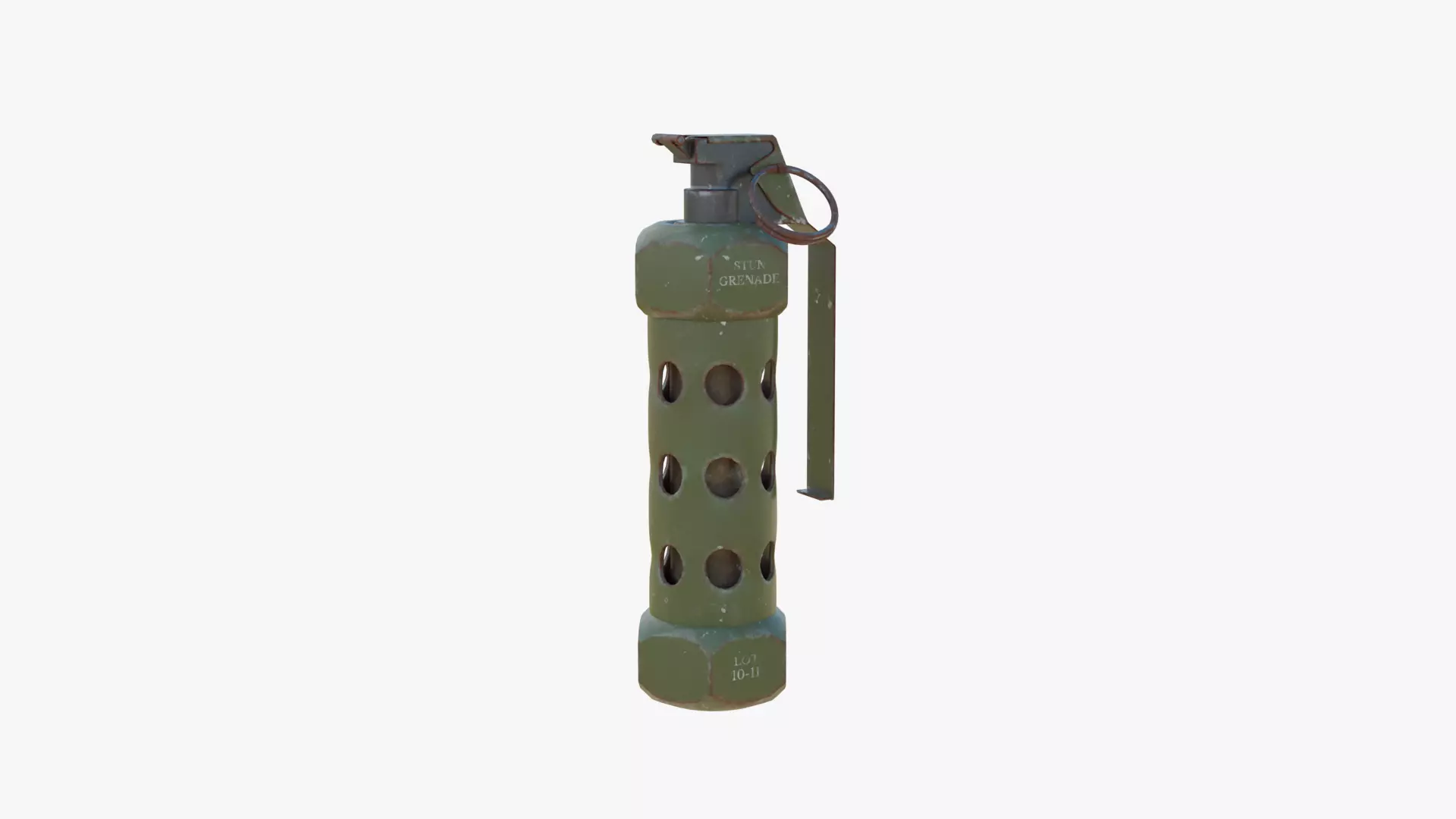 M84 Stun Grenade Low-poly 3D model_1