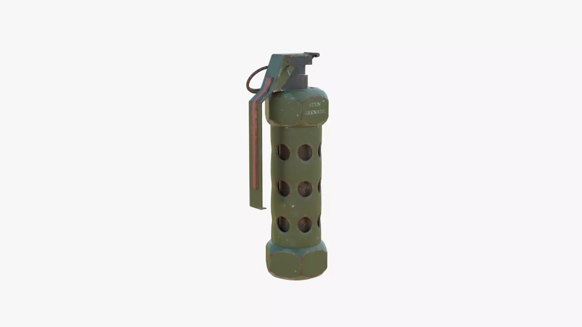 M84 Stun Grenade Low-poly 3D model_3