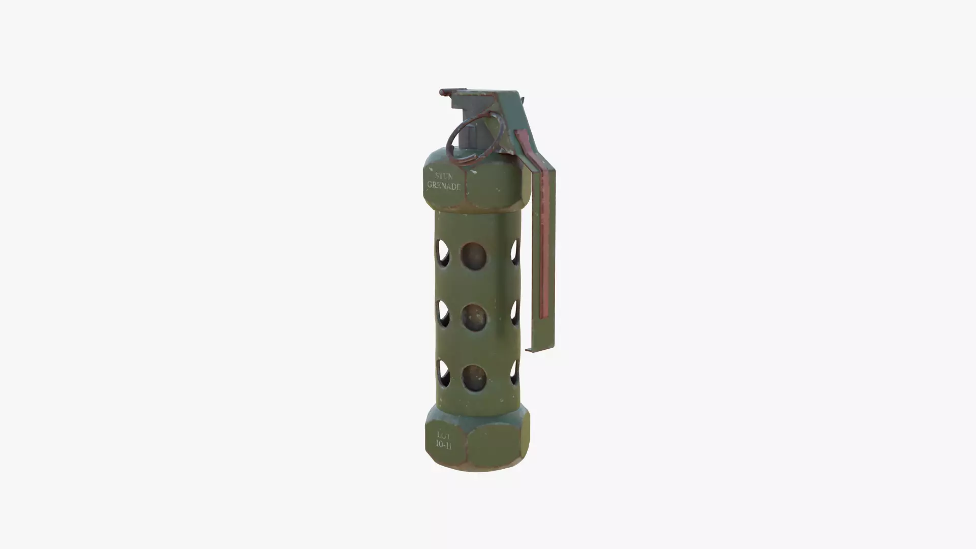M84 Stun Grenade Low-poly 3D model_2