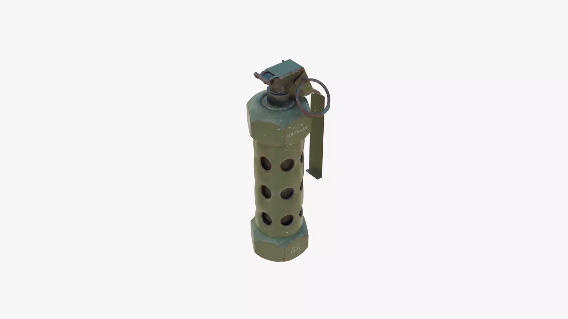 M84 Stun Grenade Low-poly 3D model_5