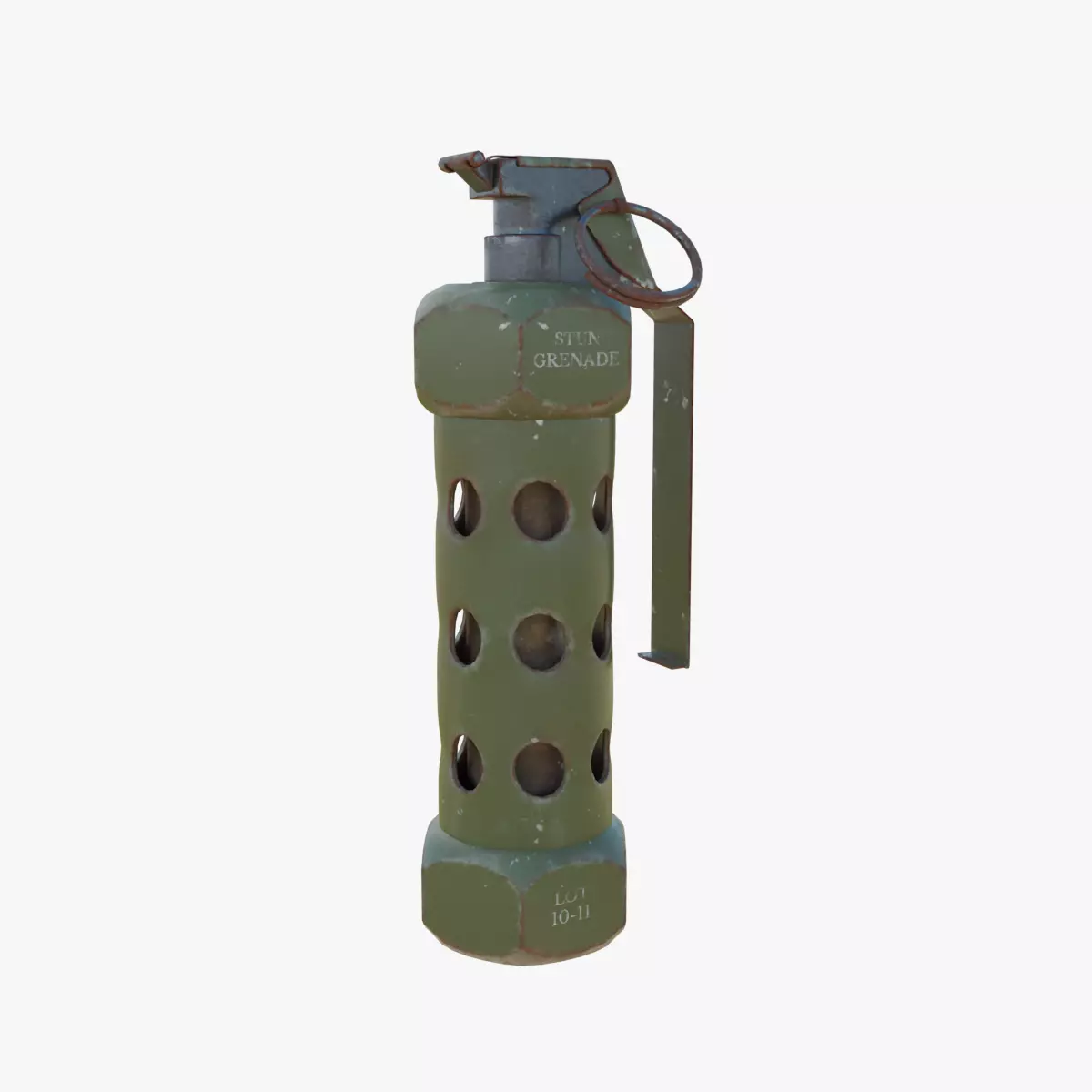 M84 Stun Grenade Low-poly 3D model_0