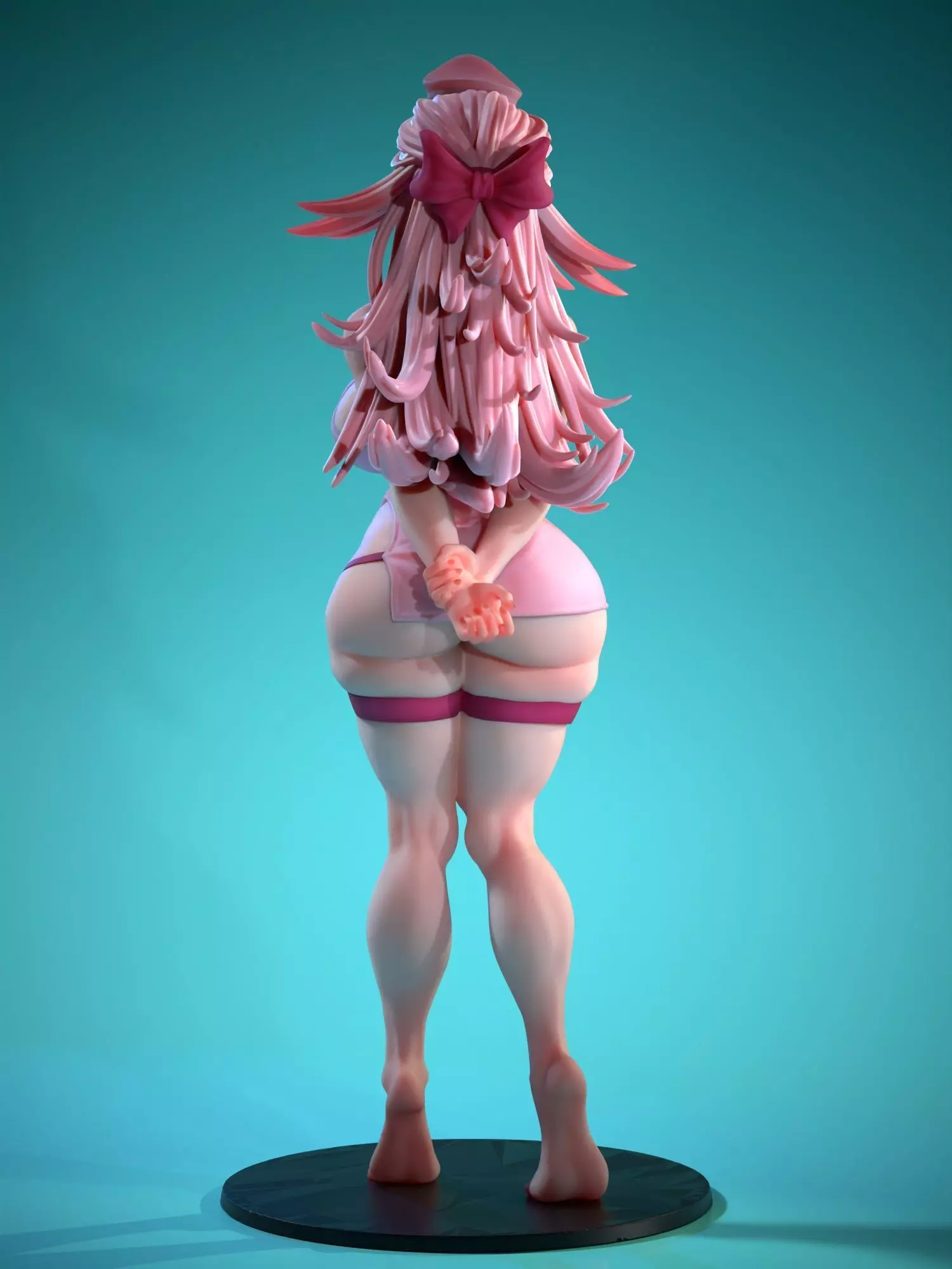 Stylized Anime Nurse 3D Model 3D print model_8