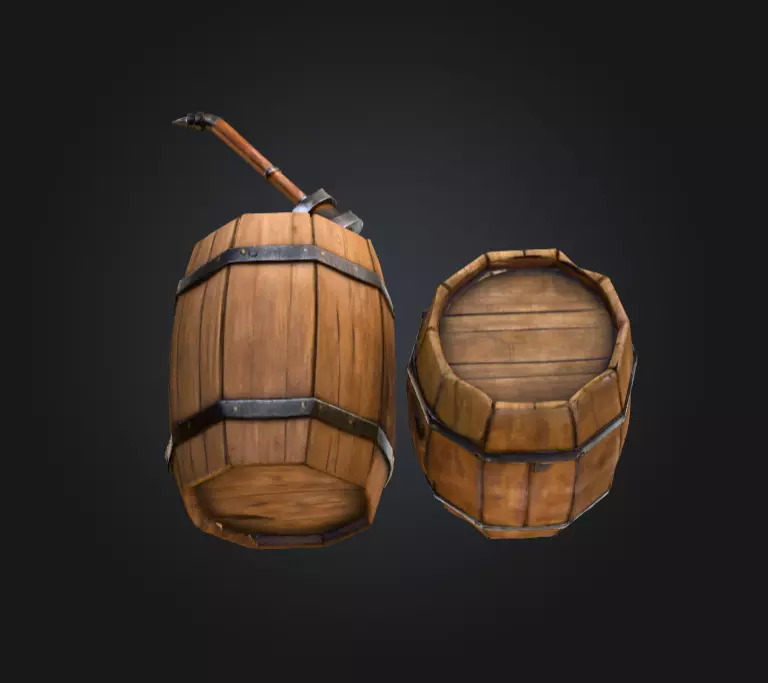 Barrel Splitter Low-poly 3D model_5