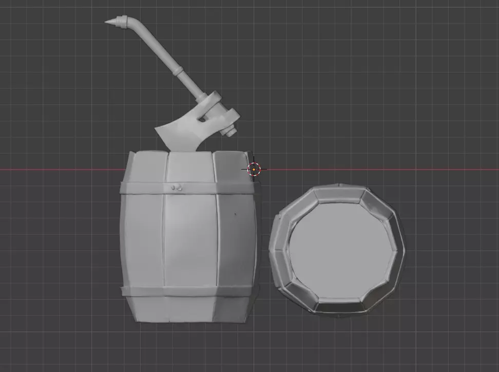 Barrel Splitter Low-poly 3D model_11
