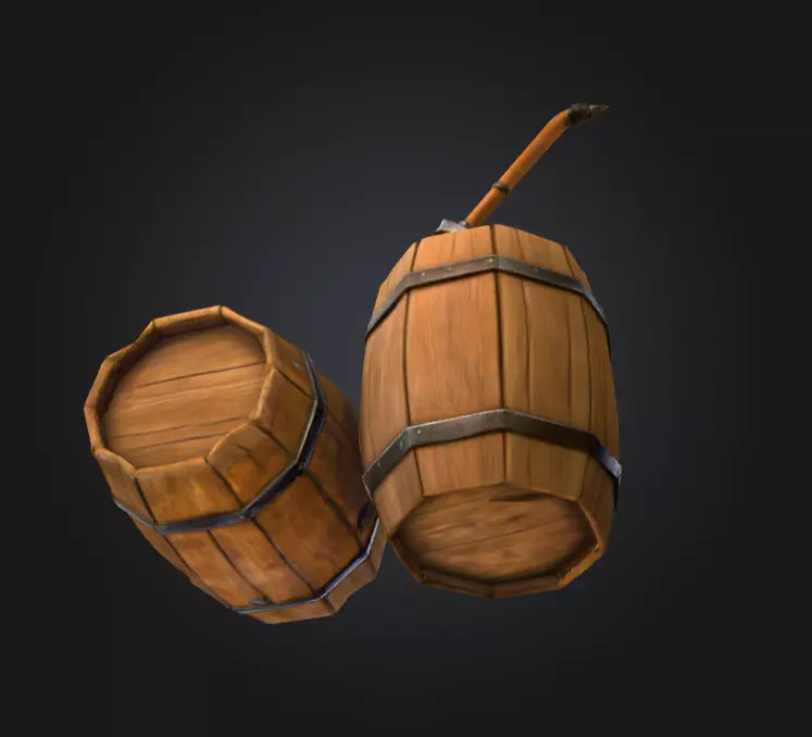 Barrel Splitter Low-poly 3D model_7