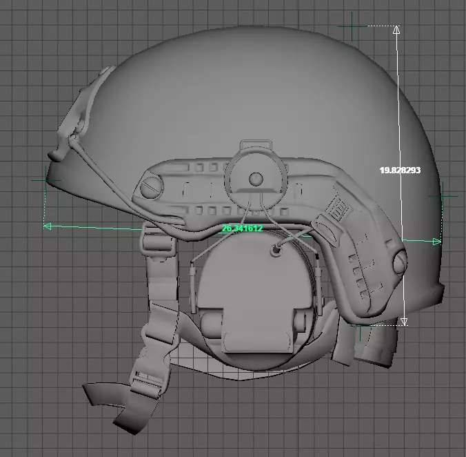 Tactical helmet Ops-Core Low-poly 3D model_38