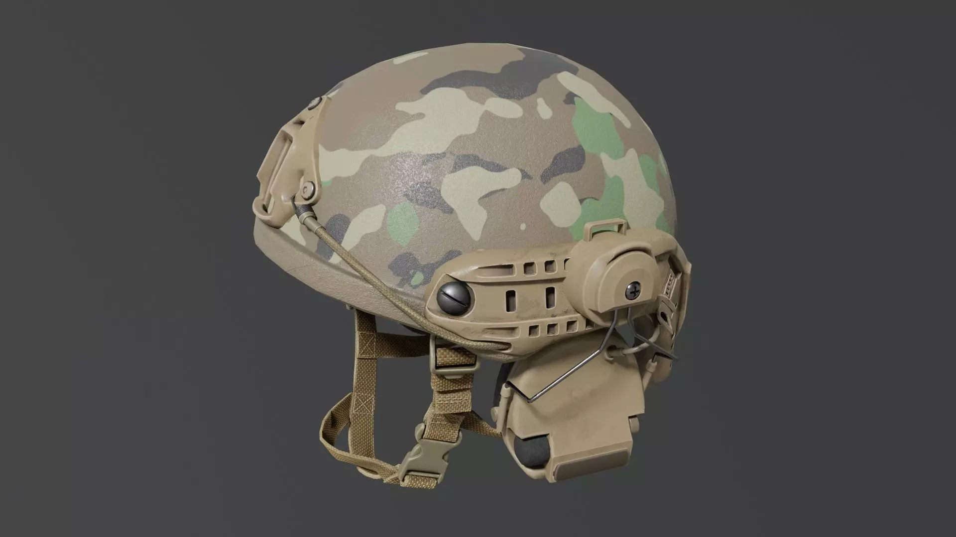Tactical helmet Ops-Core Low-poly 3D model_18