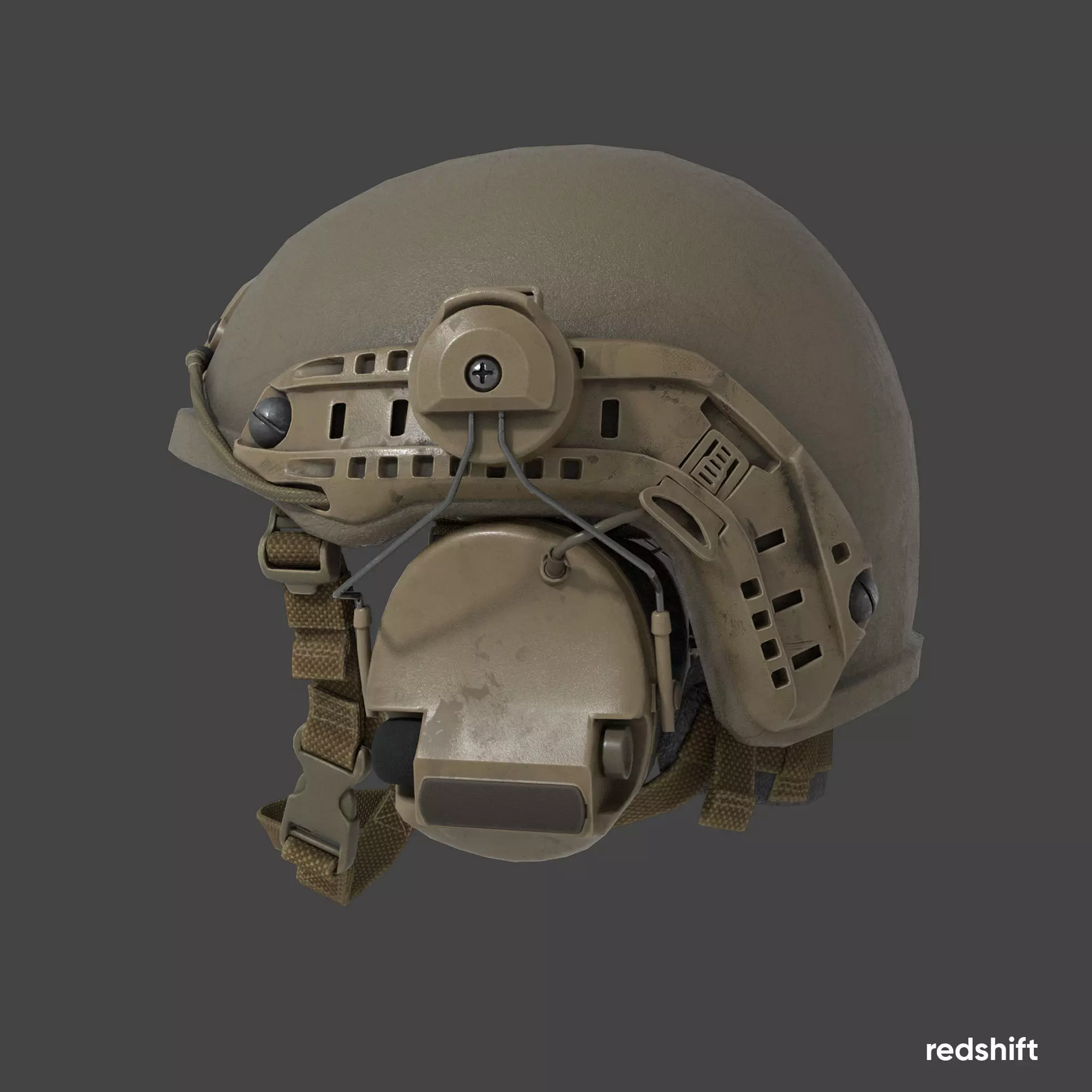 Tactical helmet Ops-Core Low-poly 3D model_4