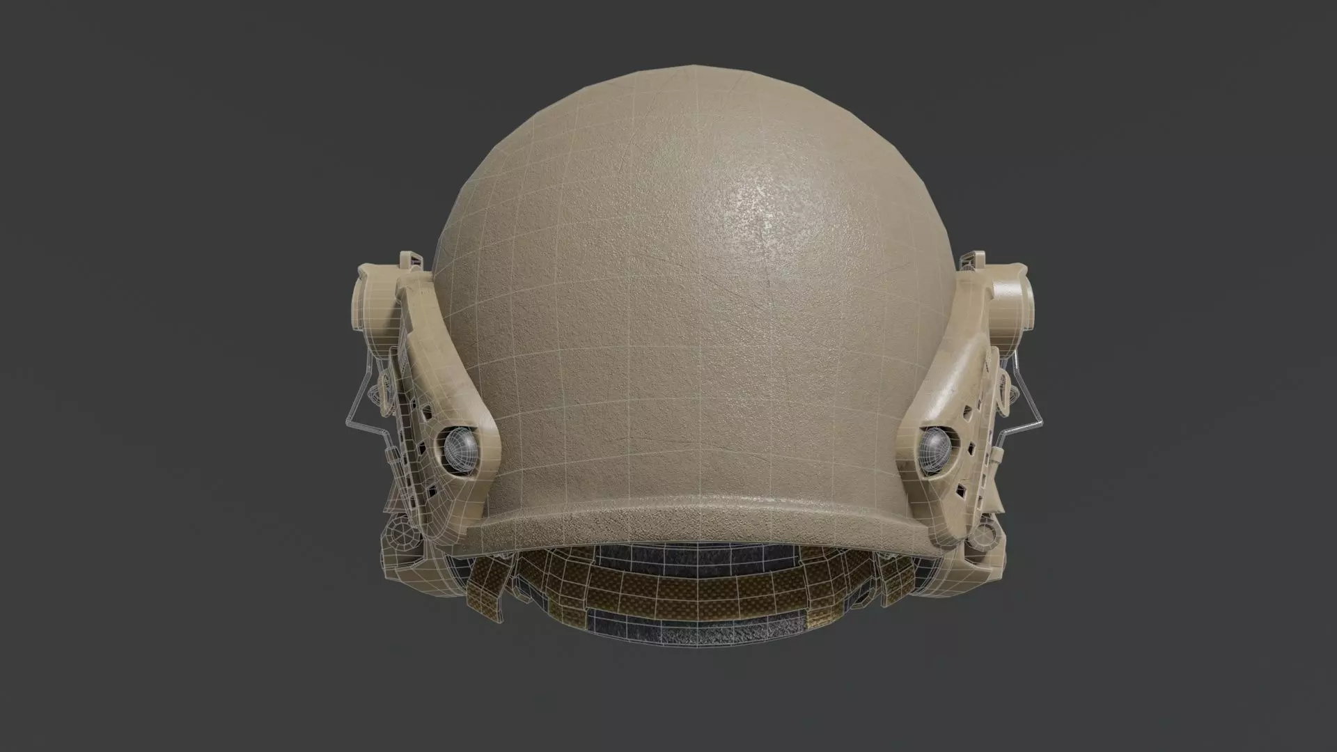 Tactical helmet Ops-Core Low-poly 3D model_10
