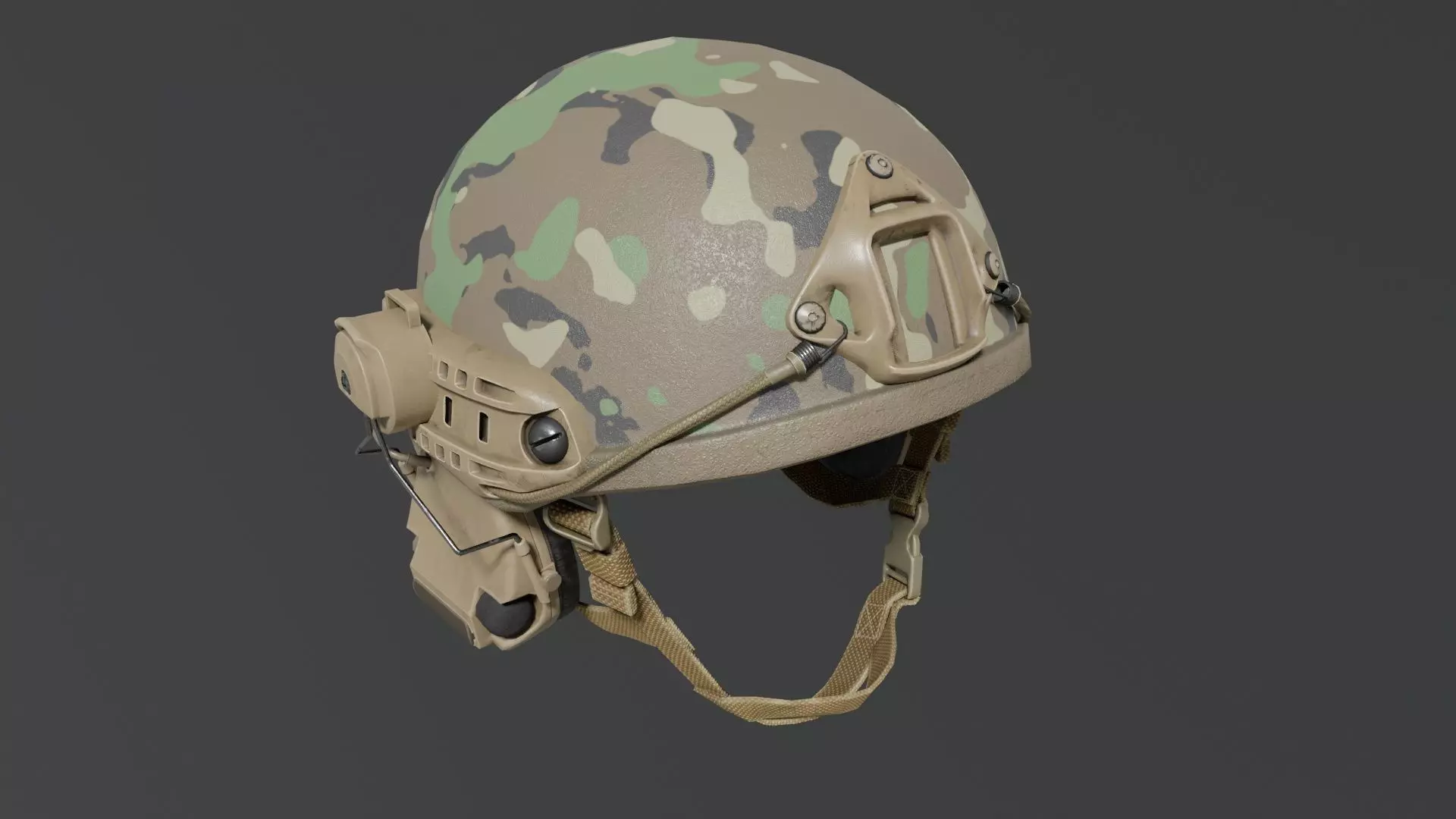 Tactical helmet Ops-Core Low-poly 3D model_12