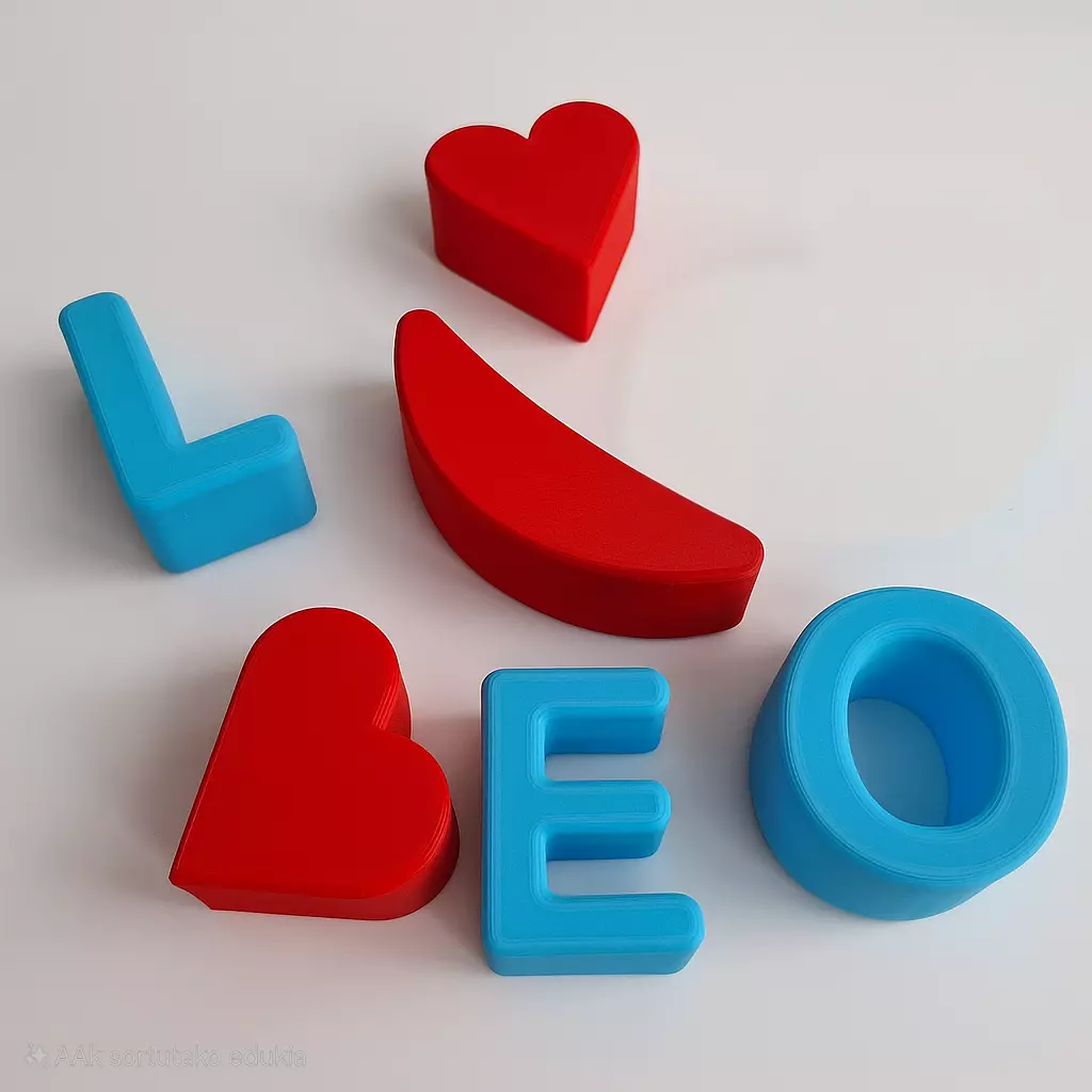 Emoji Puzzle LEO - Educational Toy for Kids 3D print model_3