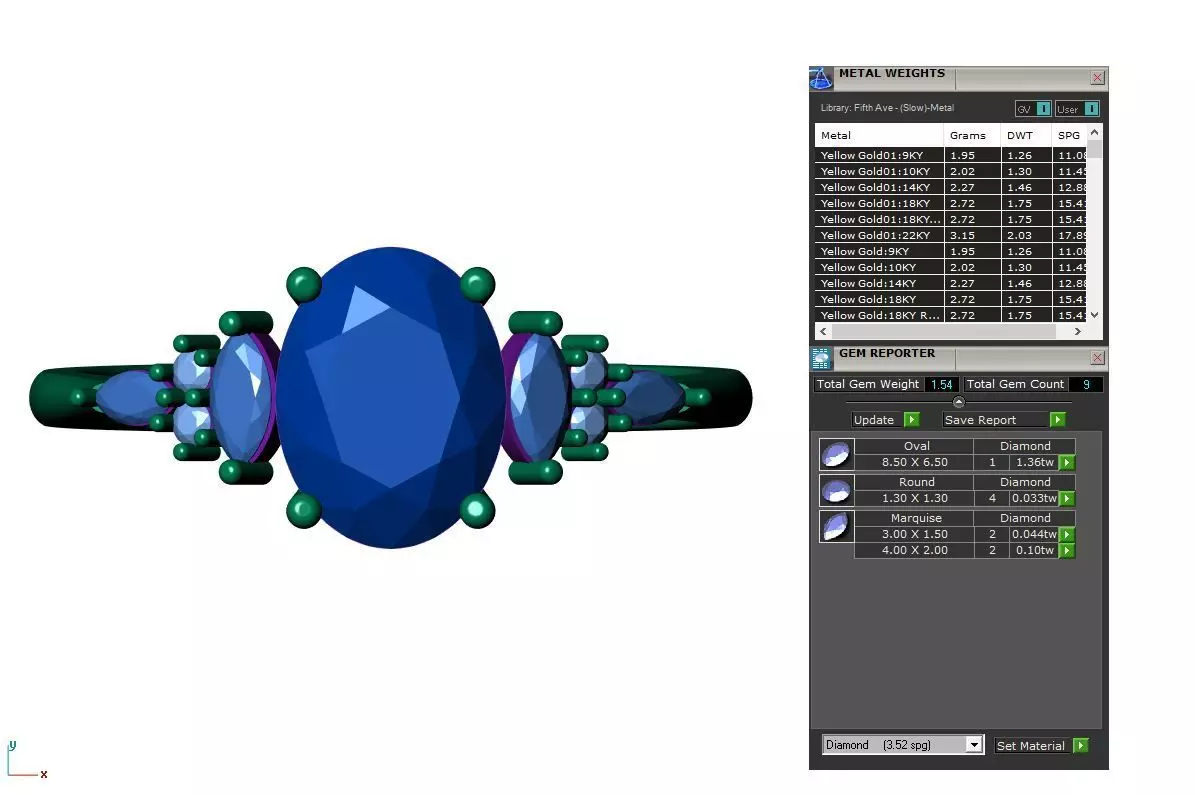 Solitaire ring 3D print model_8