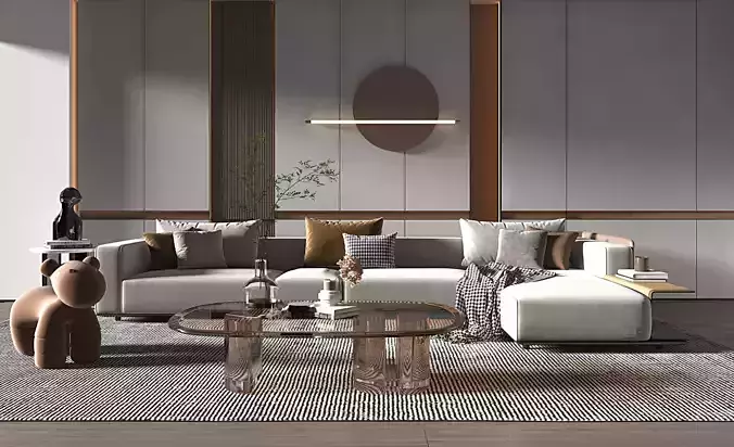 Interior Living Room Scene 