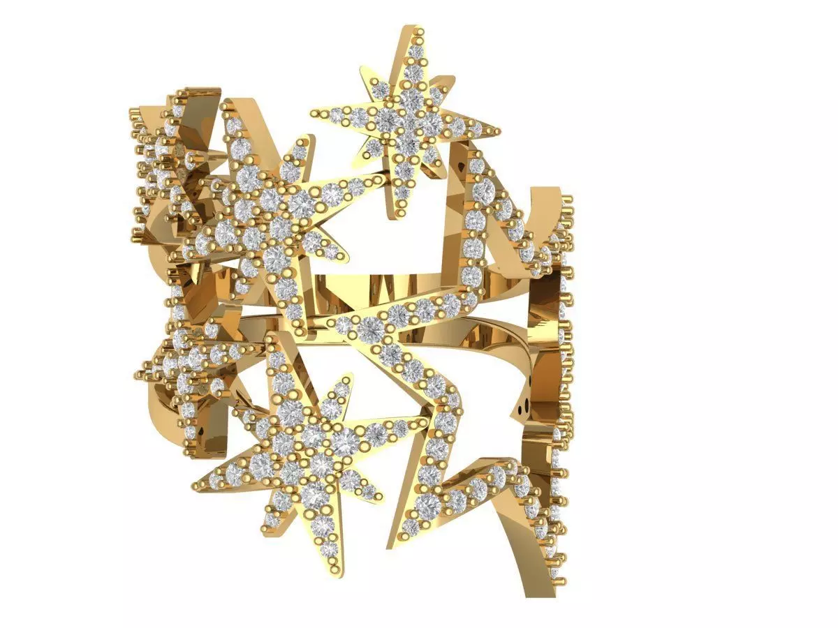 Solitaire ring 3D print model_0