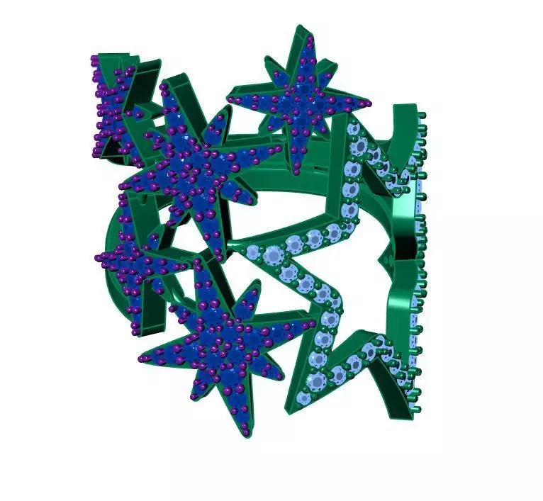 Solitaire ring 3D print model_10